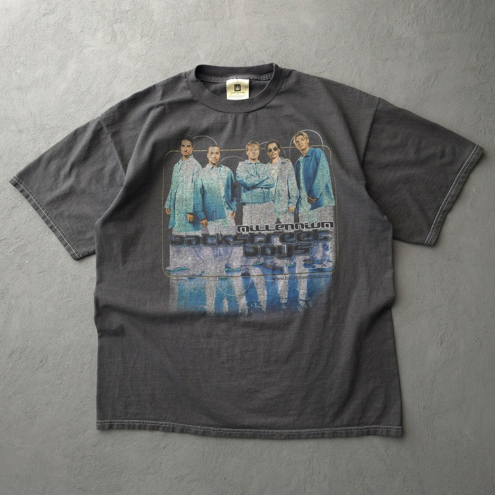 Winterland Backstreet Boys Tour t-shirt Mens XL Charcoal Grey 1999 90s